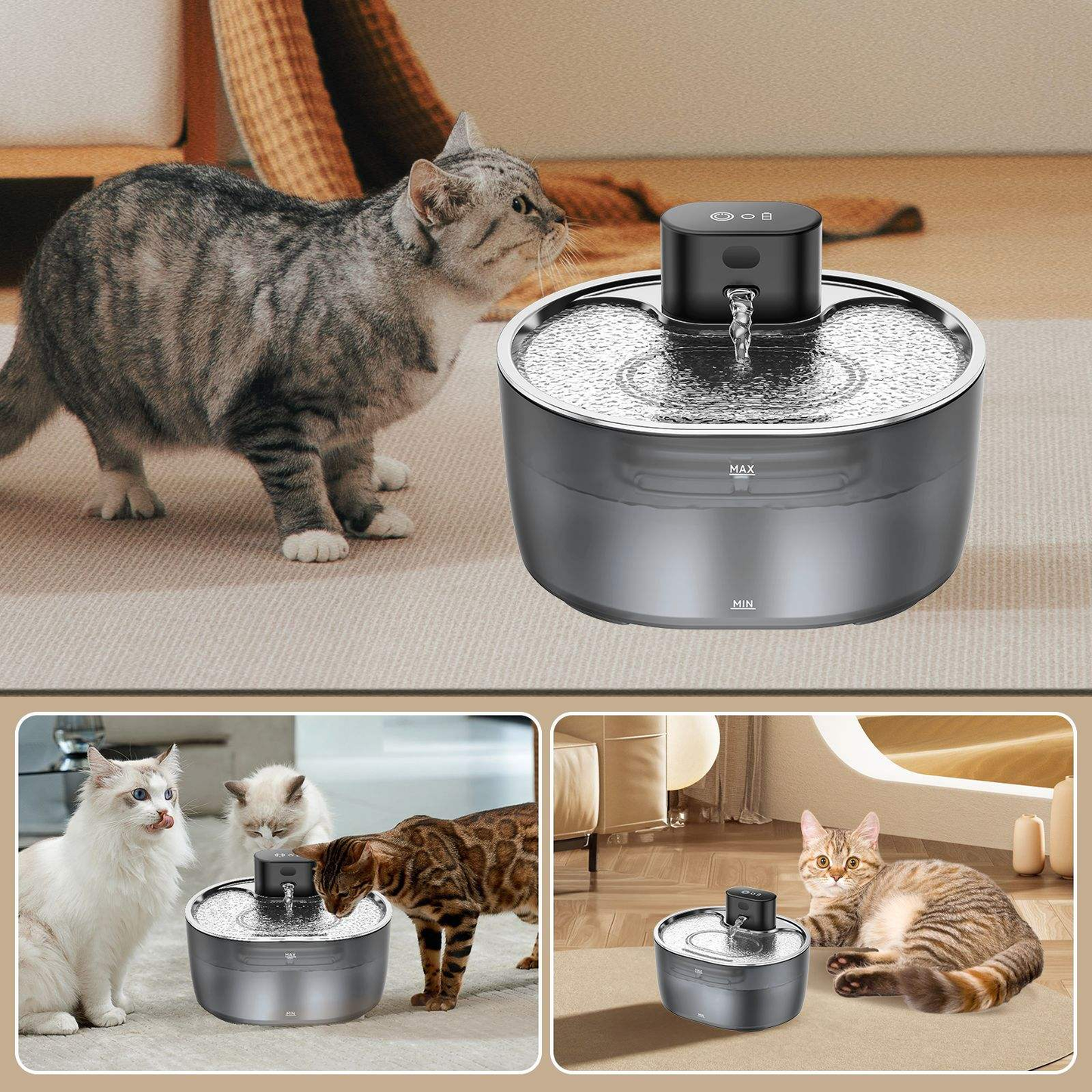 Hot Cat Dog Pet Water Fountains 3.2L