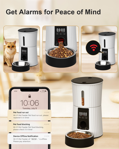 New Smart Automatic Cat Dog Pet Feeder 4L APP Control