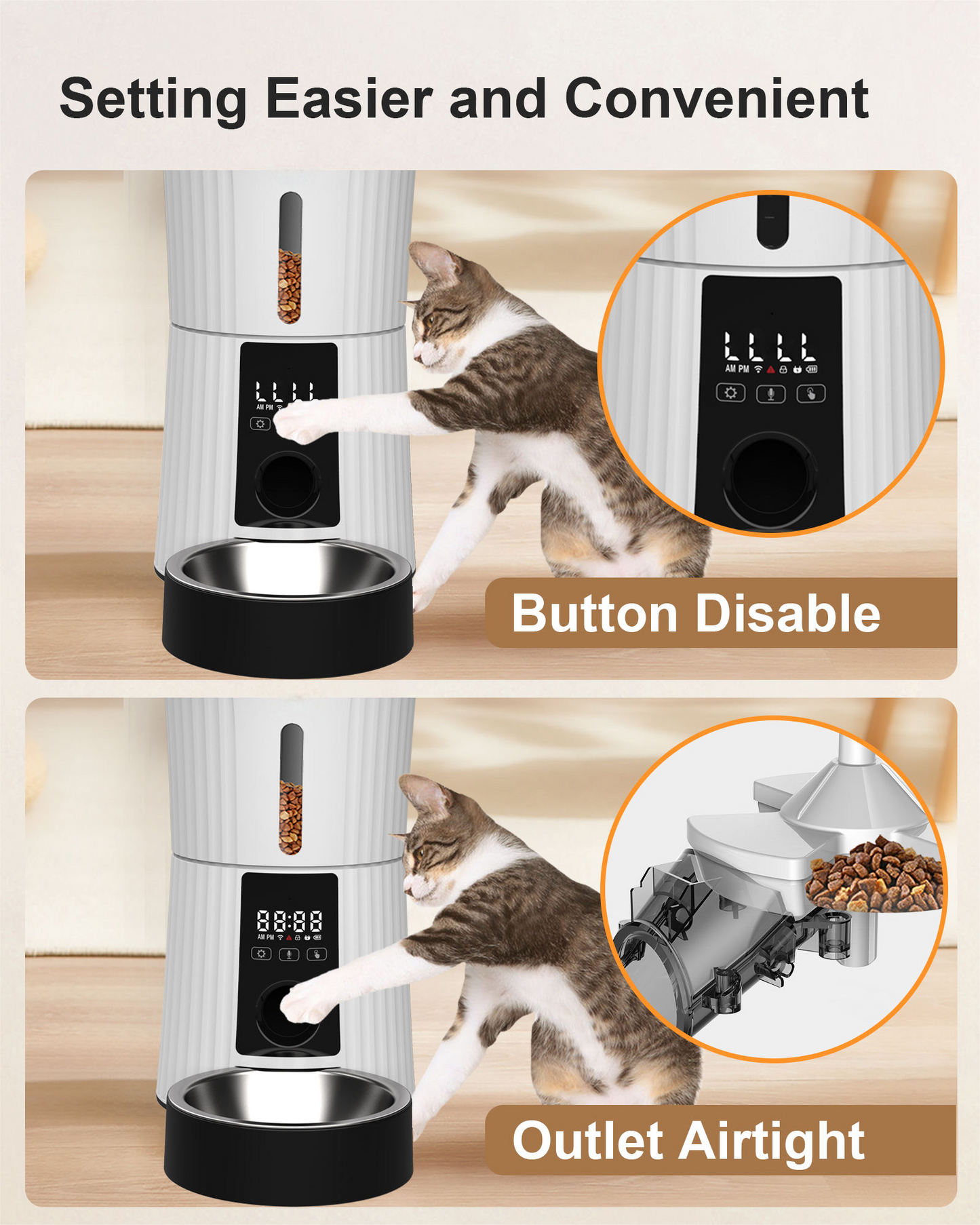 New Smart Automatic Cat Dog Pet Feeder 4L APP Control