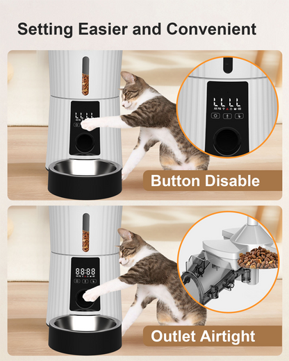 New Smart Automatic Cat Dog Pet Feeder 4L APP Control