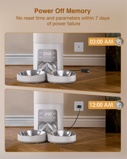 Hot Smart Automatic Cat Dog Pet Feeder 6L Double Bowls