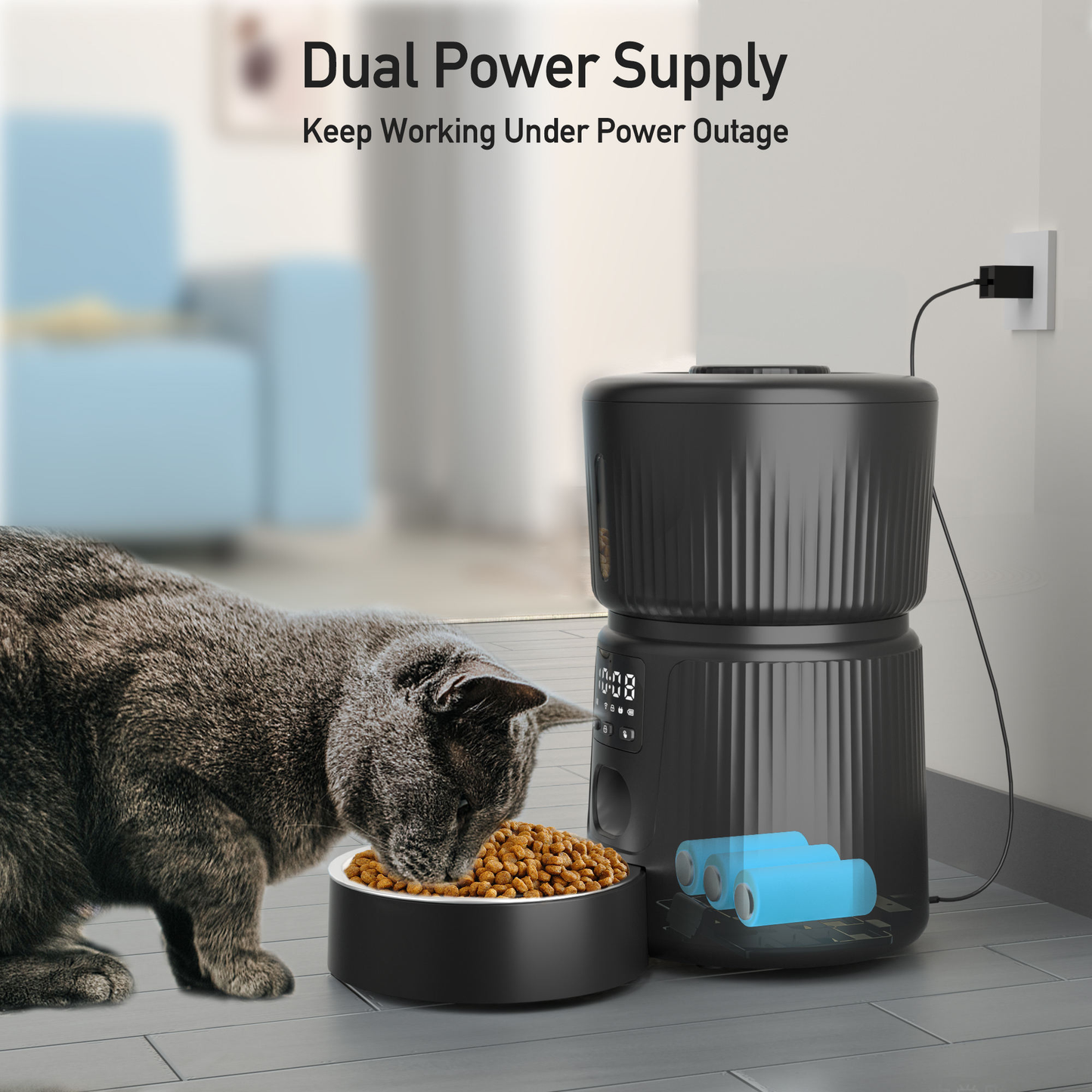 Smart Automatic Cat Dog Pet Feeder 3L APP Control