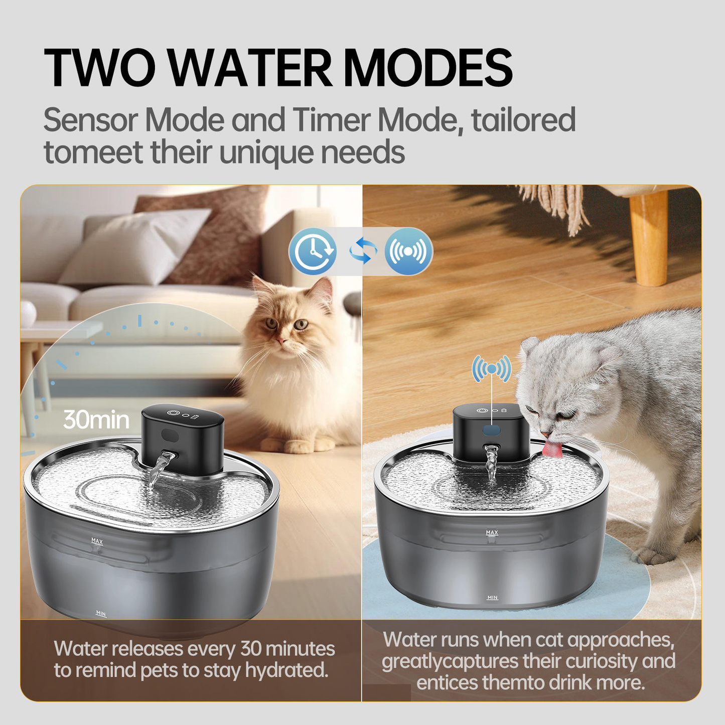 Hot Cat Dog Pet Water Fountains 3.2L