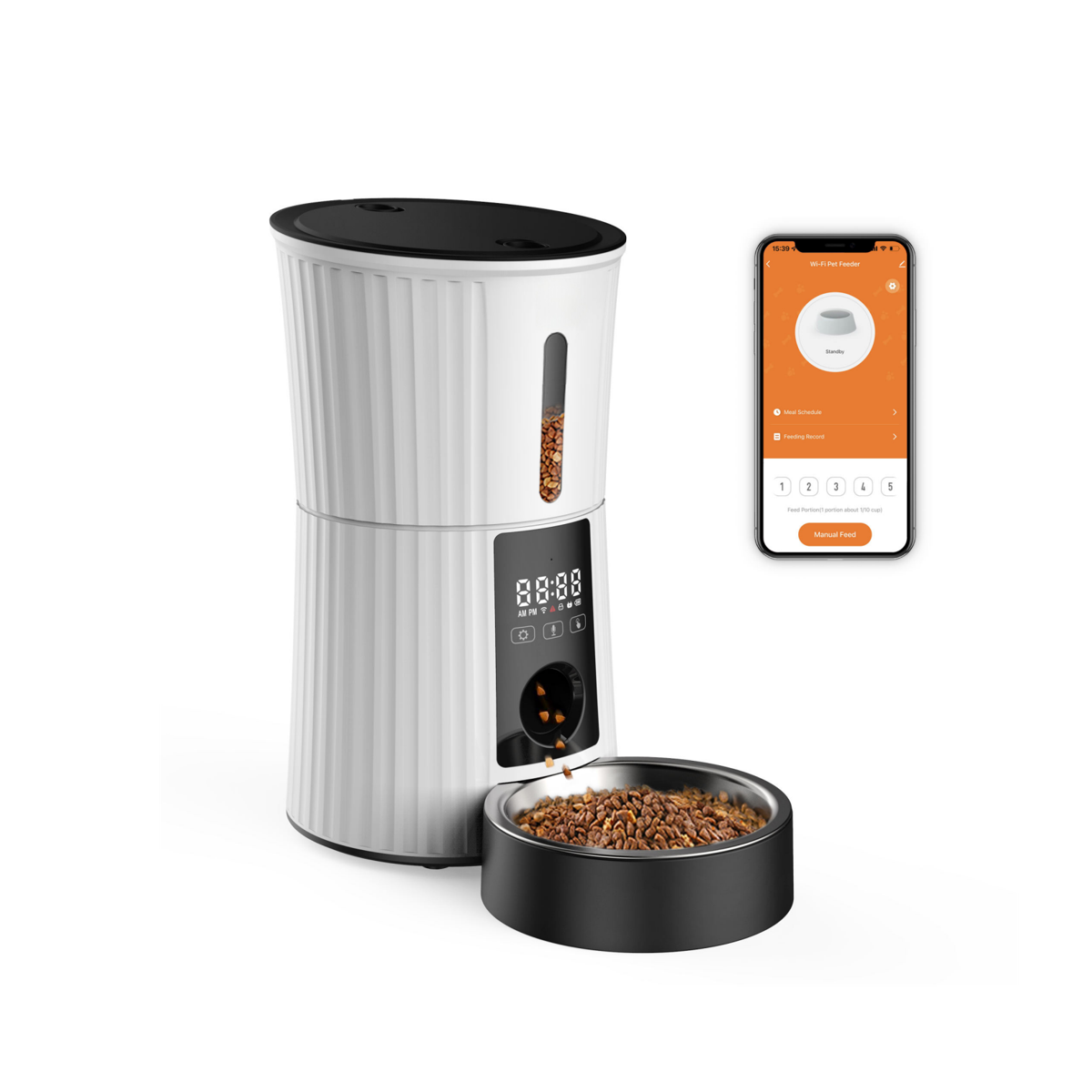 New Smart Automatic Cat Dog Pet Feeder 4L APP Control