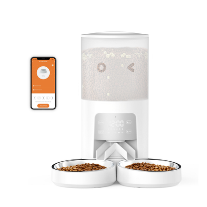 Hot Smart Automatic Cat Dog Pet Feeder 6L Double Bowls APP Control