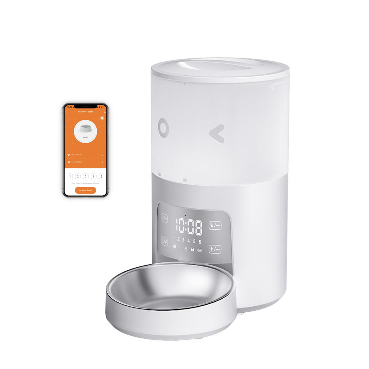 Hot Smart Automatic Cat Dog Pet Feeder 4L APP Control