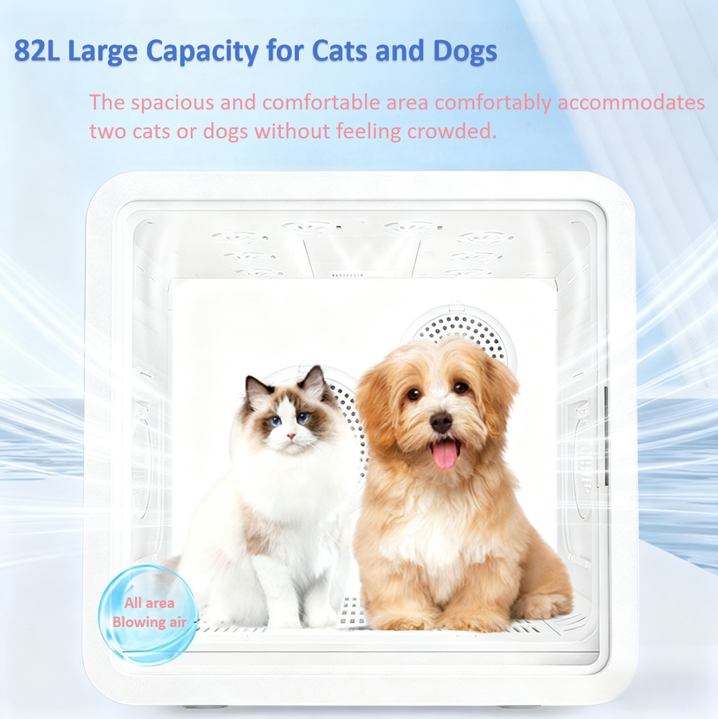 Pet Smart Drying Box with Dual Fans APP Version